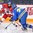 ST. CATHARINES, CANADA - JANUARY 12: Czech Republic's Anna Zikova #27 skates the puck against Sweden's Hanna Olsson #23 during quarterfinal round action at the 2016 IIHF Ice Hockey U18 Women's World Championship. (Photo by Francois Laplante/HHOF-IIHF Images)

